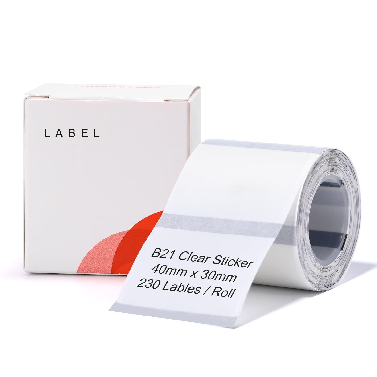 NIIMBOT B21 Label Maker with 2Pack 50x30mm White Label