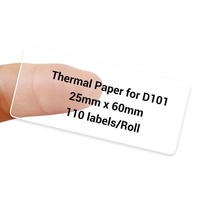 NIIMBOT Transparent Label Tape for D11, D110, D101, Clear and Versatile Labeling Solution - NIIMBOT
