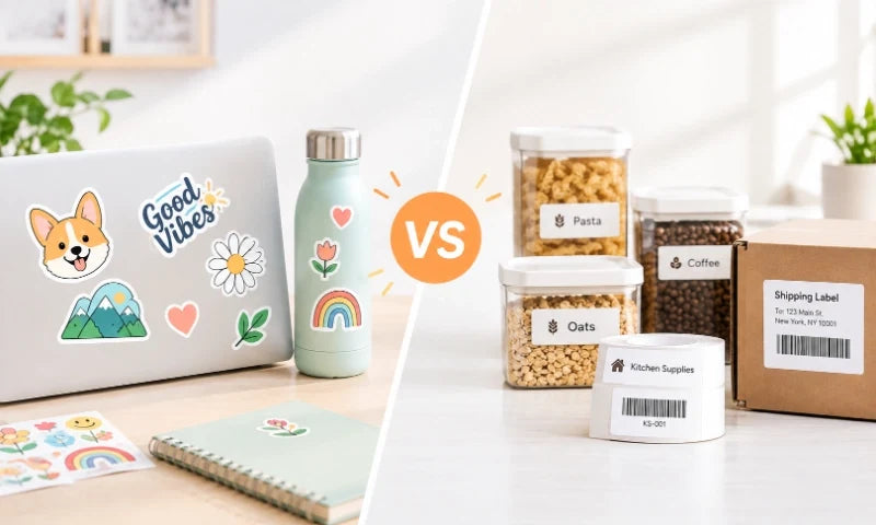 Complete Guide: Difference Between Stickers  and Labels