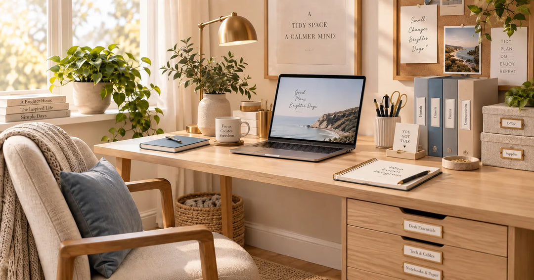 5 Practical Home Office Organization Ideas With a Portable Label Maker