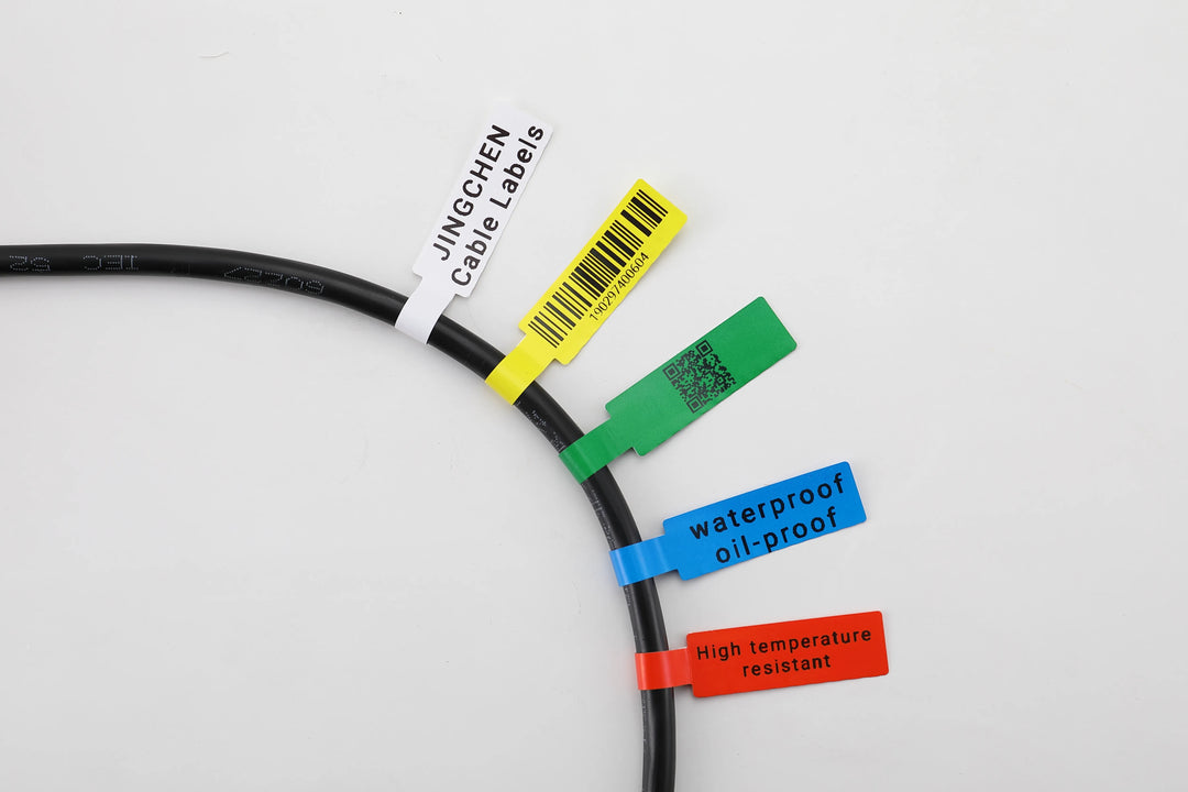 five colors of niimbot cable labels