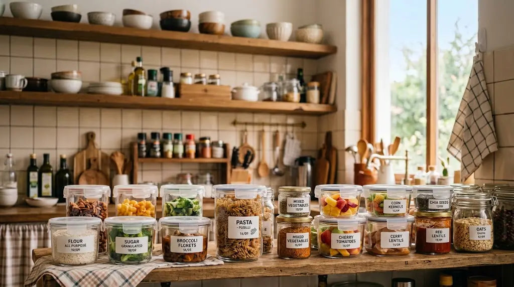 The best way to organize food storage containers