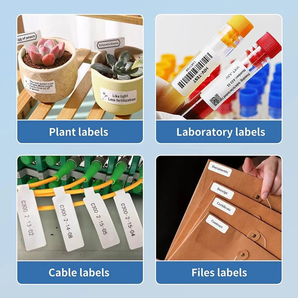 NIIMBOT N1 Label Stickers, Durable PET Material, Waterproof, High Temperature Resistance, No Fading