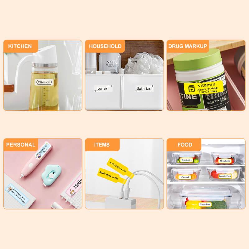 NIIMBOT N1 Label Stickers, Durable PET Material, Waterproof, High Temperature Resistance, No Fading