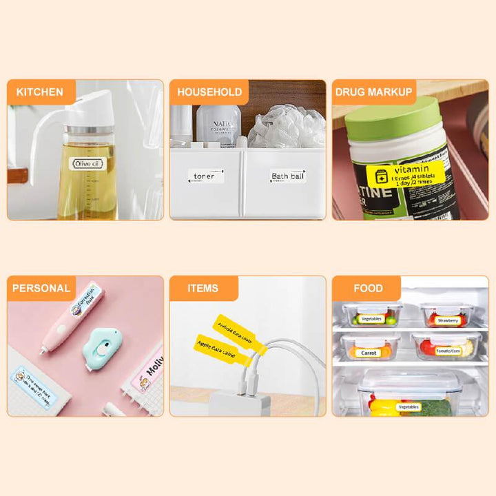 NIIMBOT N1 Label Stickers, Durable PET Material, Waterproof, High Temperature Resistance, No Fading
