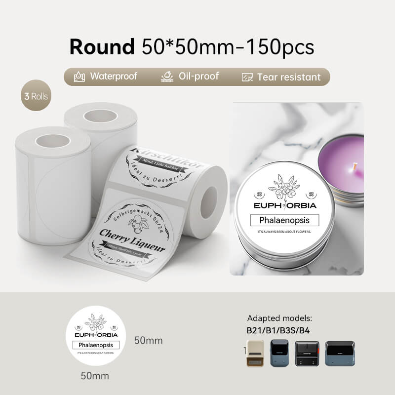 Round Label Tape for B21, B1, B3S