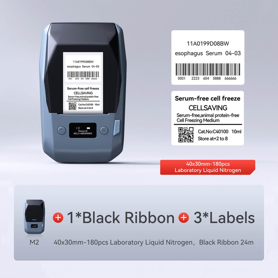 NIIMBOT M2 2 Inch Thermal Transfer Vial Label Printer — NIIMBOT