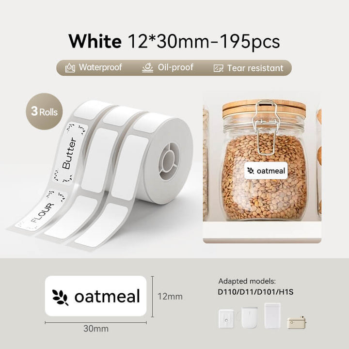 Bílý štítek pro D11, D110, D101 