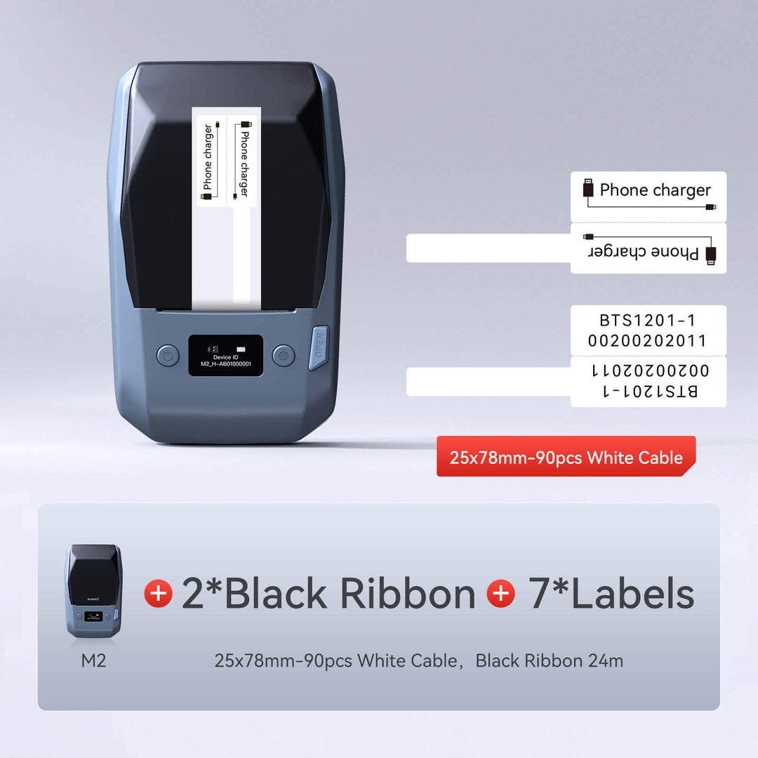 2024 NEW RELEASE! M2 2 Inch Thermal Transfer Label Maker - Smart Color Printing with Phones & PC