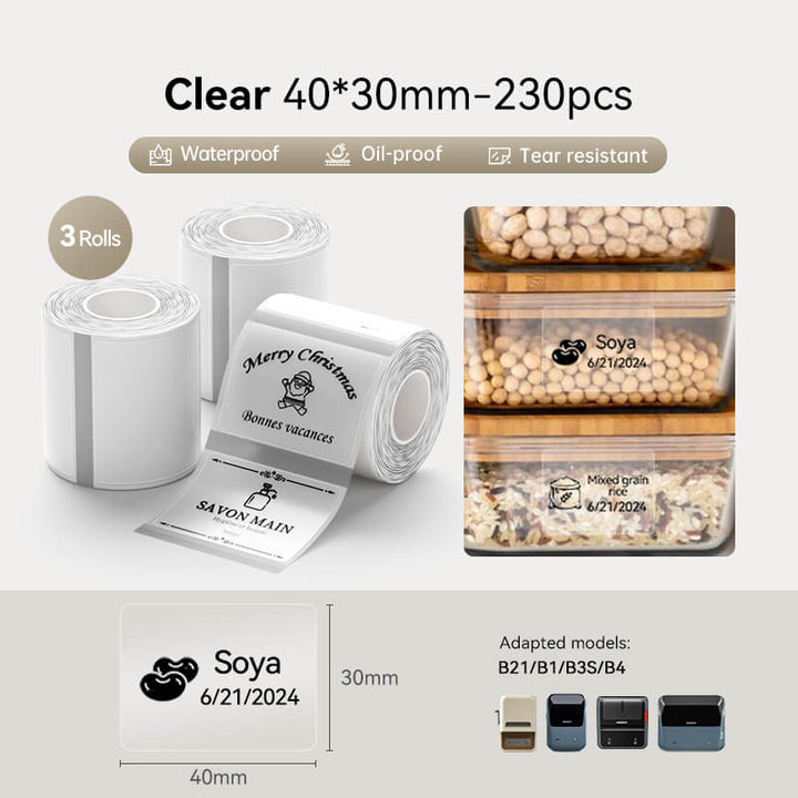 Label Tape Set for B21, B1, B3S