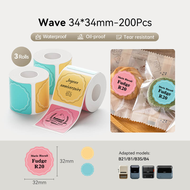 Round Label Tape for B21, B1, B3S