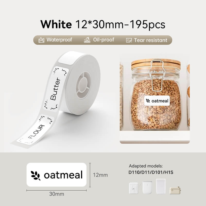 Bílý štítek pro D11, D110, D101 