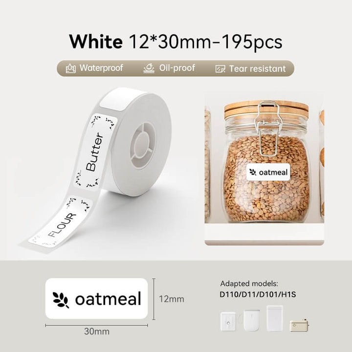 Bílý štítek pro D11, D110, D101 