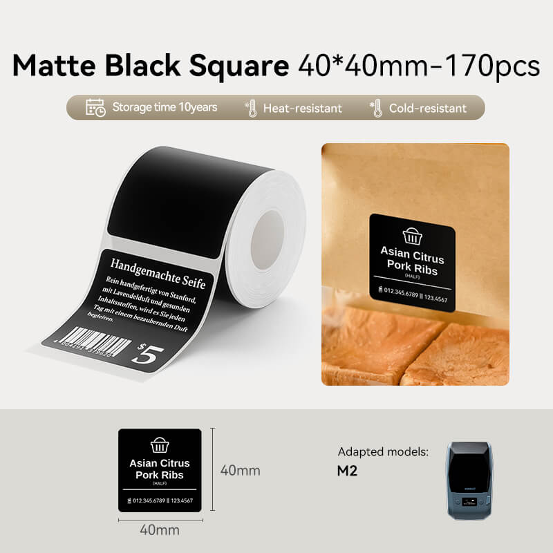 Colorful Thermal Transfer Label Printer Labels for M2, M3