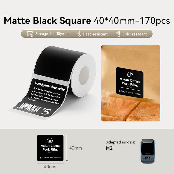 Colorful Thermal Transfer Label Printer Labels for M2, M3