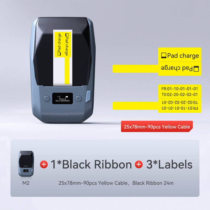 2024 NEW RELEASE! M2 2 Inch Thermal Transfer Label Maker - Smart Color Printing with Phones & PC