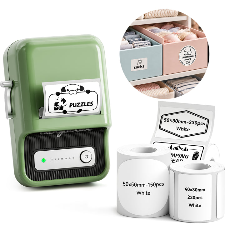 NIIMBOT B21 Bluetooth Thermal Label Printer, Efficient for Home, Office, Business