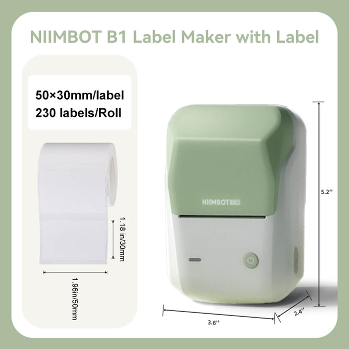 B1 Inkless Label Maker with Tape - Create Professional Labels with Eas —  NIIMBOT