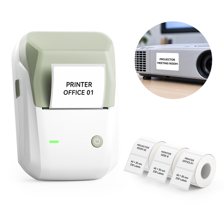 NIIMBOT B1 Thermal Cable Label Printer for Cable Management, Switch,Asset Label