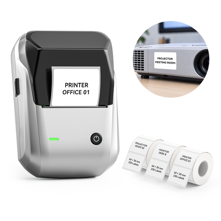 NIIMBOT B1 Thermal Cable Label Printer for Cable Management, Switch,Asset Label