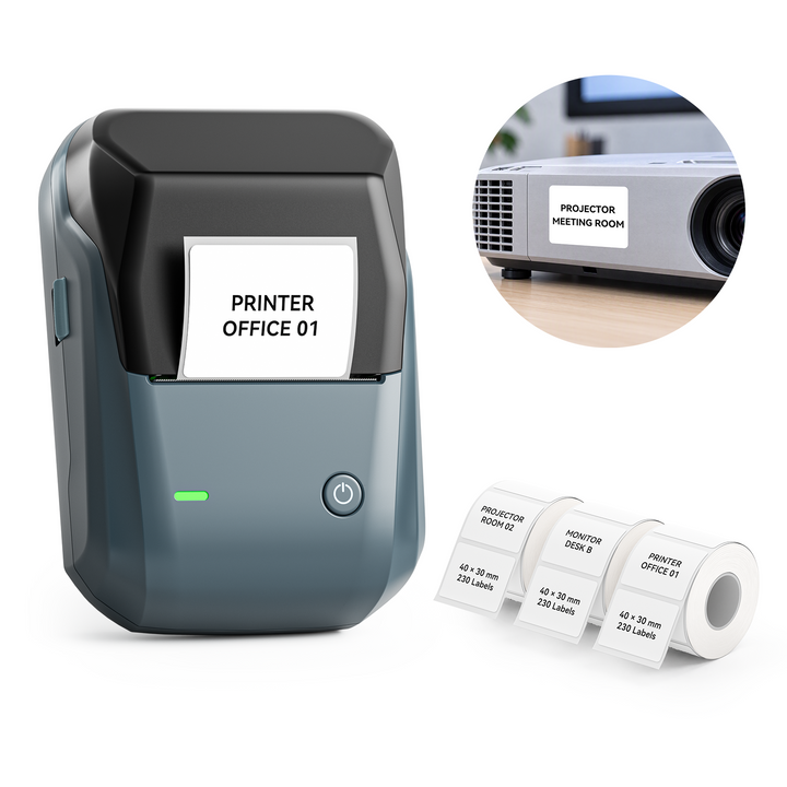NIIMBOT B1 Thermal Cable Label Printer for Cable Management, Switch,Asset Label