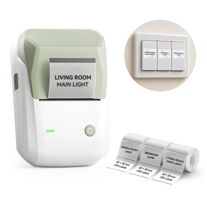 NIIMBOT B1 Thermal Cable Label Printer for Cable Management, Switch,Asset Label