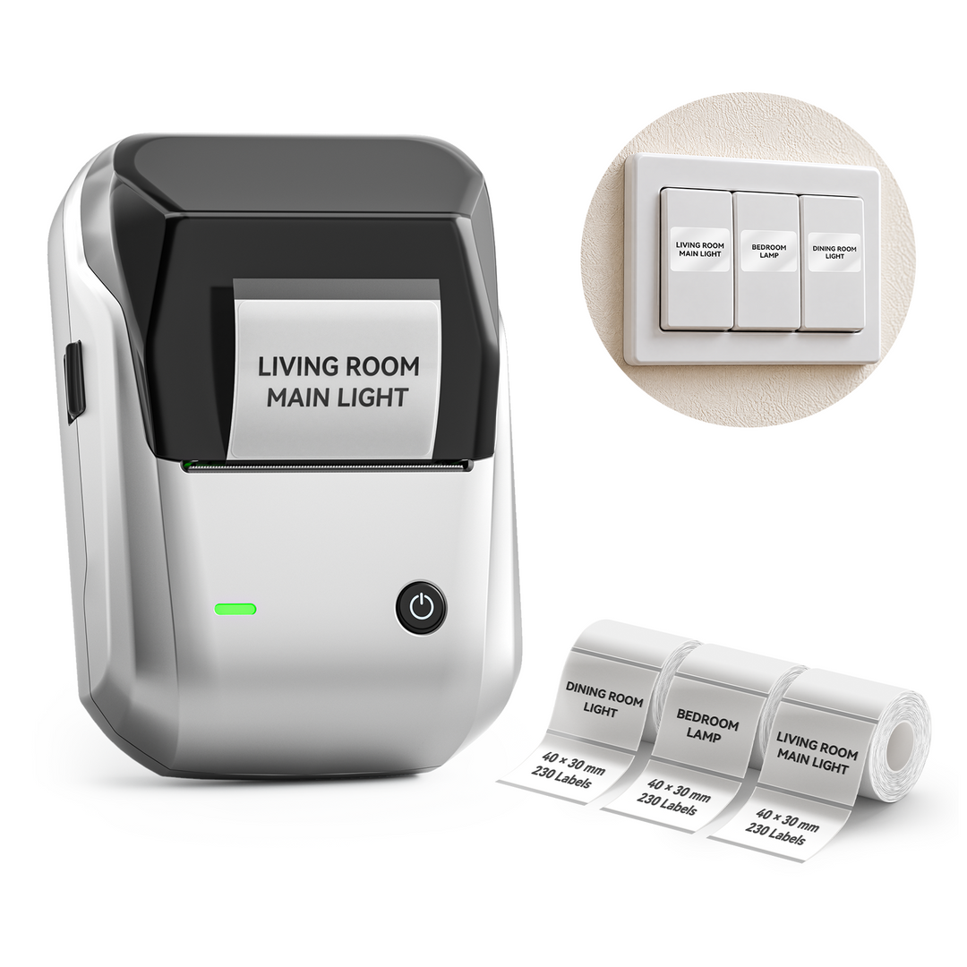 NIIMBOT B1 Thermal Cable Label Printer for Cable Management, Switch,Asset Label