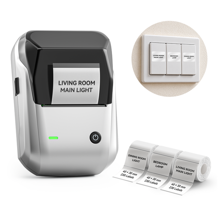 NIIMBOT B1 Thermal Cable Label Printer for Cable Management, Switch,Asset Label