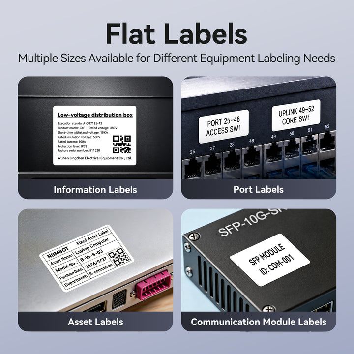 NIIMBOT B1 Thermal Cable Label Printer for Cable Management, Switch,Asset Label