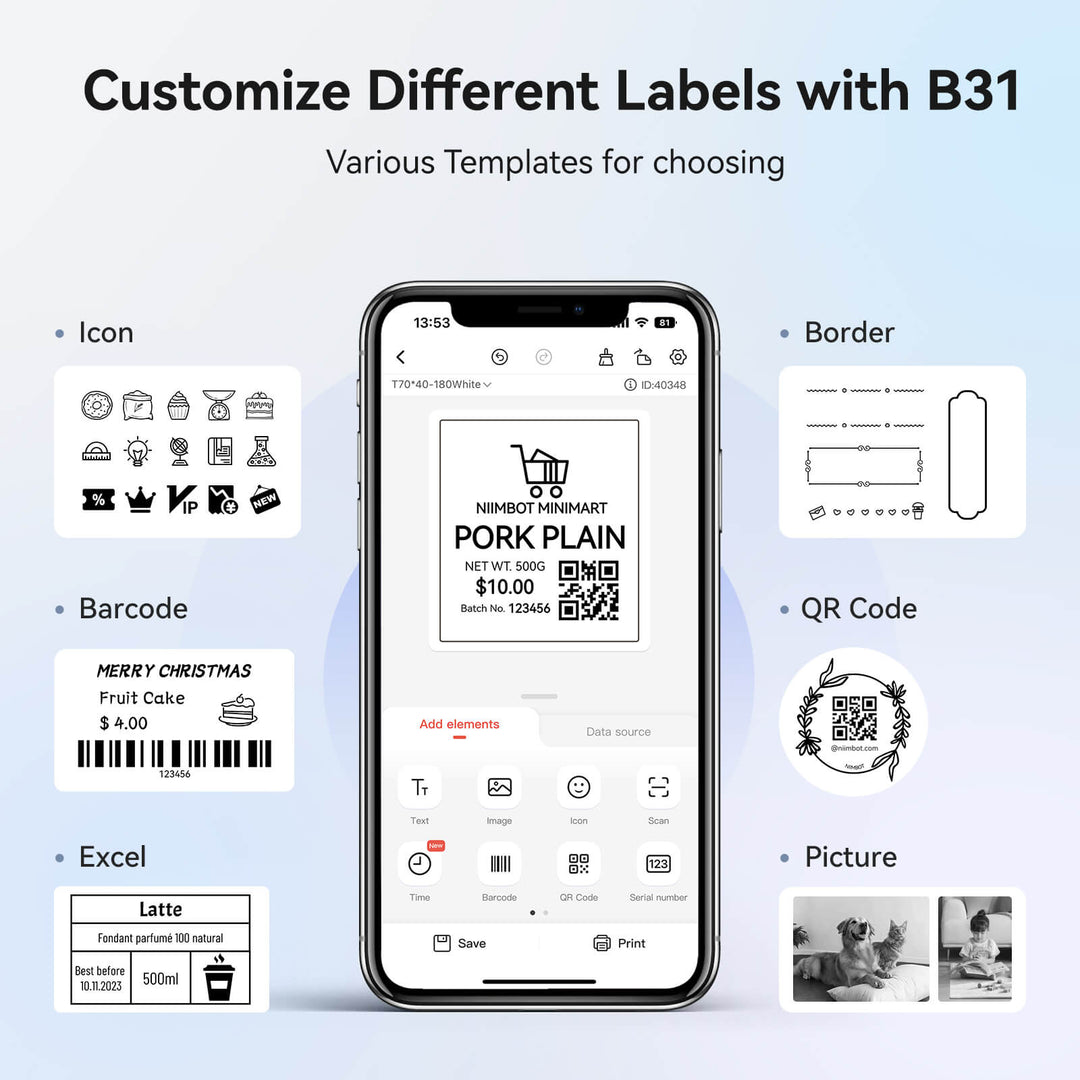 B31 Bluetooth Thermal Label Maker- Essential Tool for Small Businesses