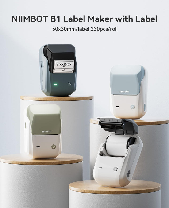 B1 Inkless Thermal Label Printer, Create Professional Labels with Ease