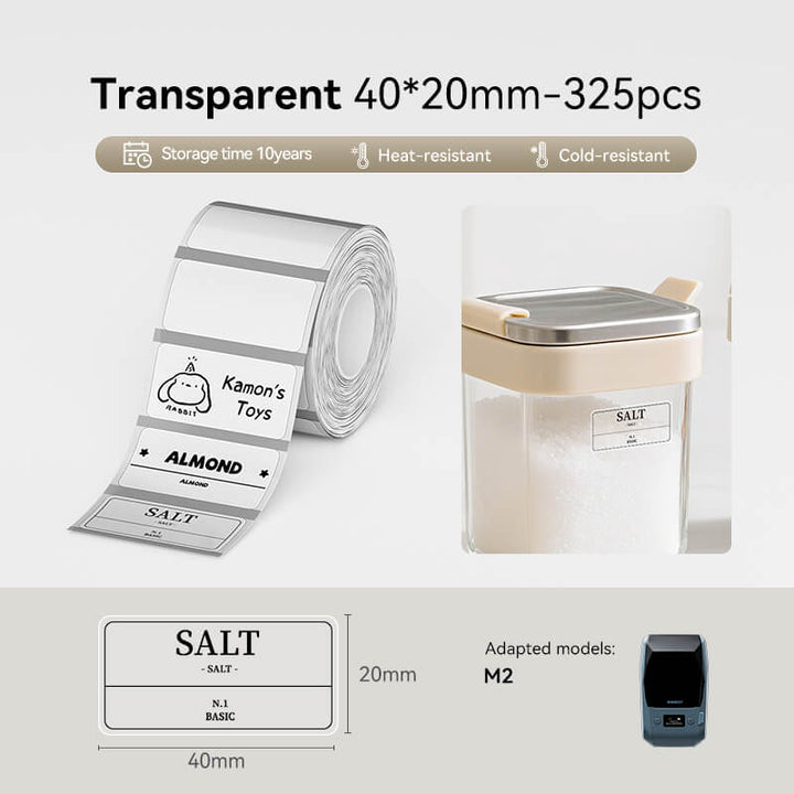 Etiketten für Thermotransfer-Etikettendrucker für M2, M3