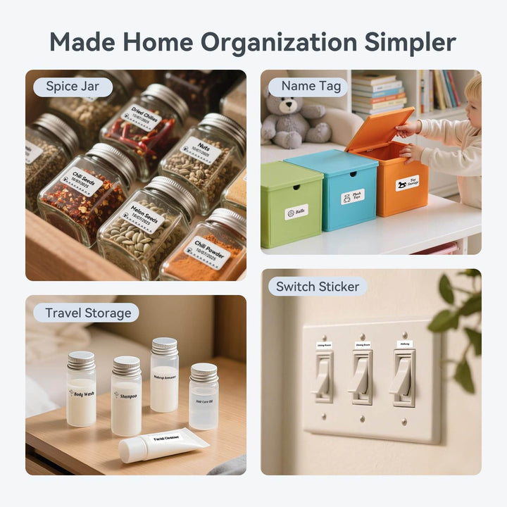 D110 Etikettendrucker mit Klebeband – Effizientes Etikettieren für unterwegs