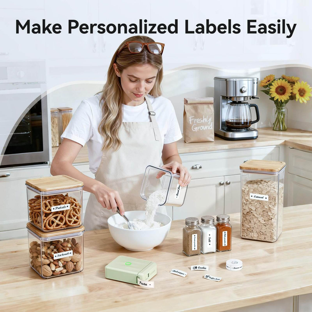 D110 Etikettendrucker mit Klebeband – Effizientes Etikettieren für unterwegs