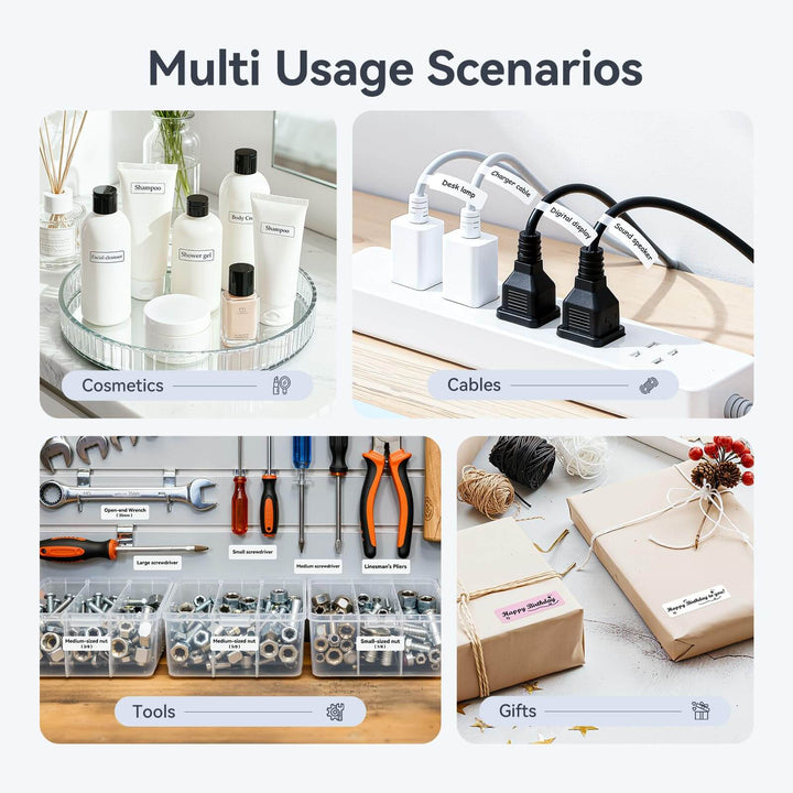 D110 Etikettendrucker mit Klebeband – Effizientes Etikettieren für unterwegs