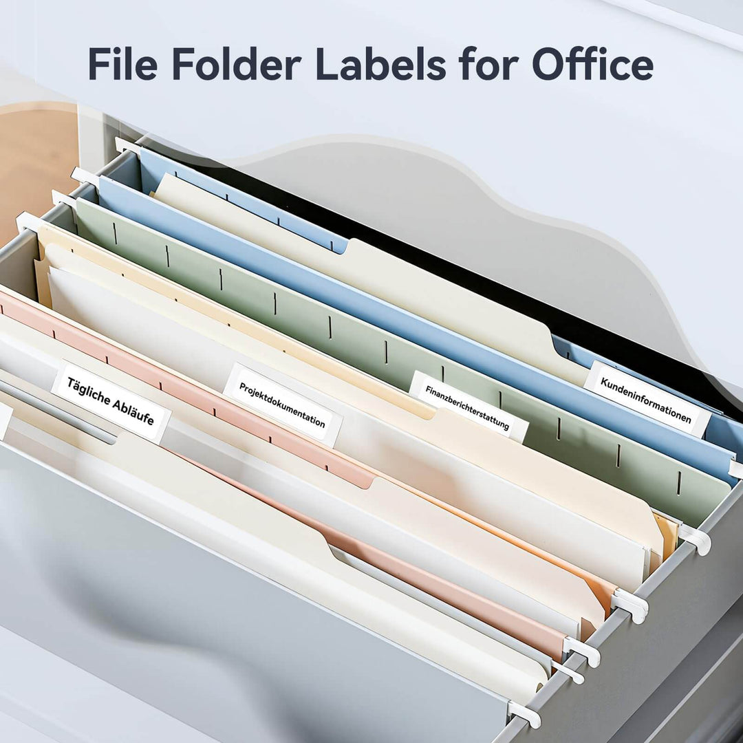 D110 Etikettendrucker mit Klebeband – Effizientes Etikettieren für unterwegs