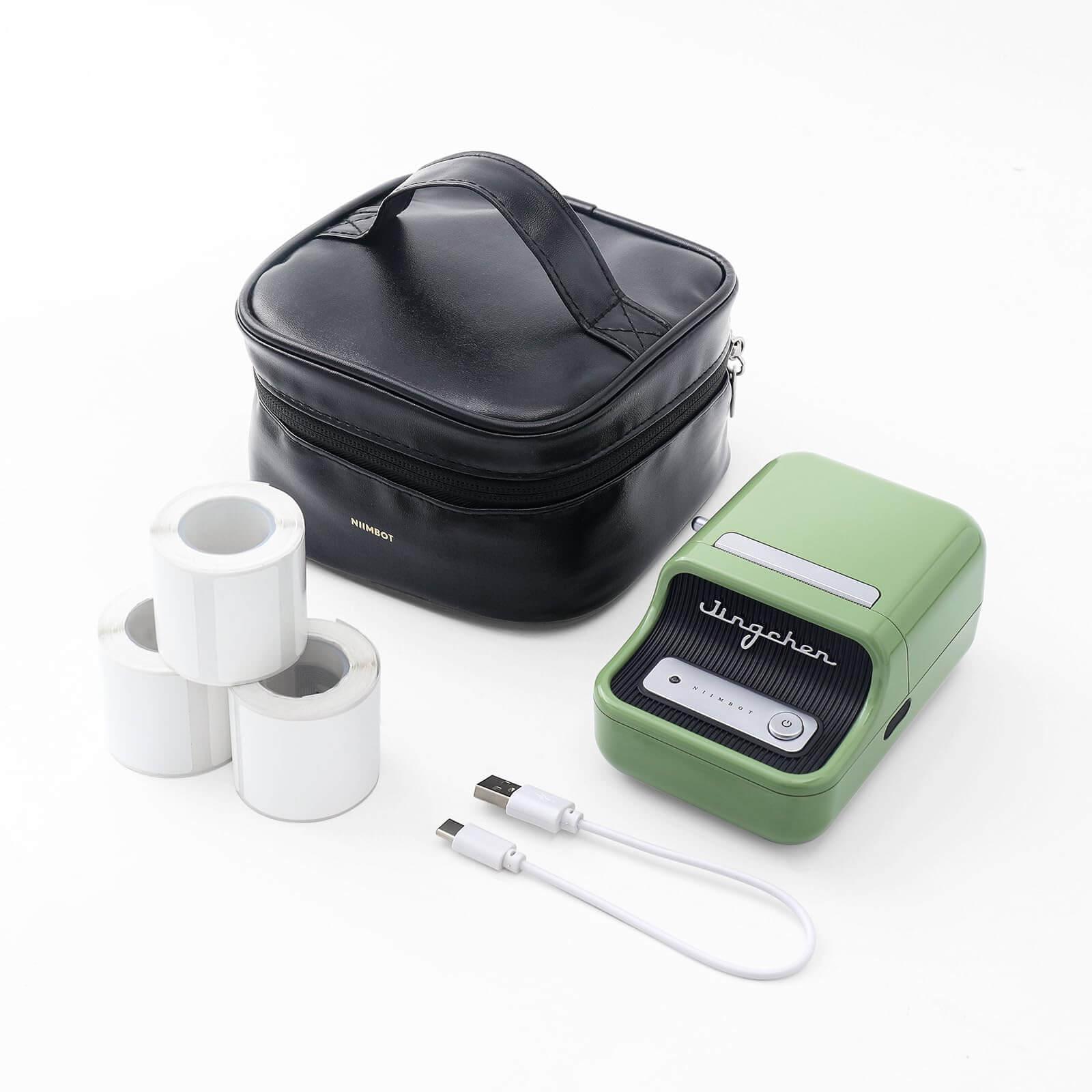 Case Portable Carrying Bag Holder Printer Refill Labels USB Cables