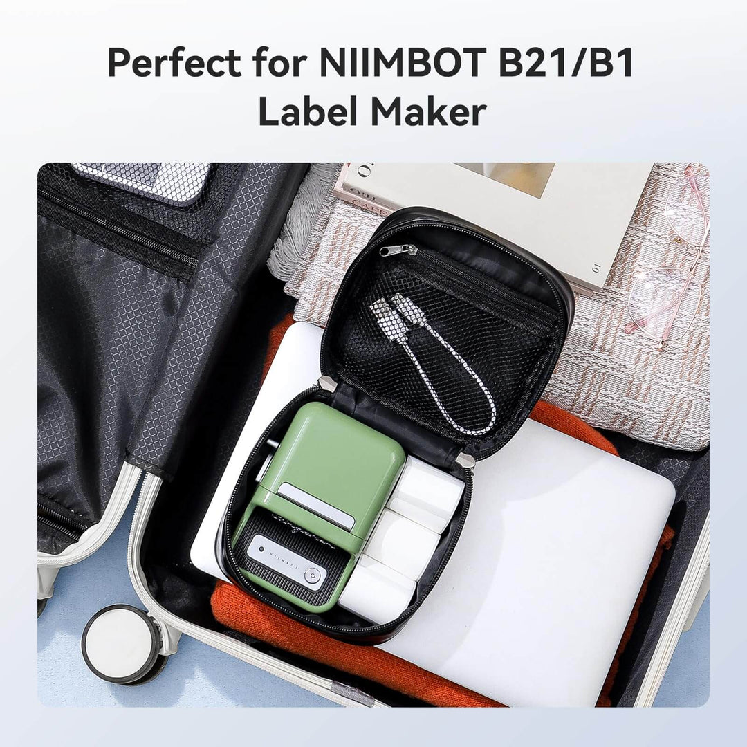 NIIMBOT Case, Portable Carrying Bag Holder for Printer, Refill Labels, USB Cables