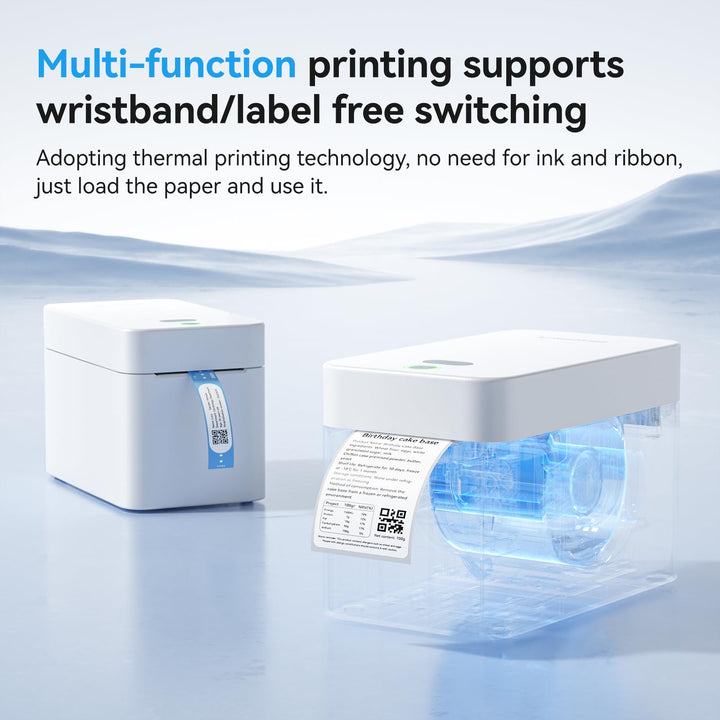 NIIMBOT K2 Desktop Thermal Label Printers 2 Inches Inkless Label Machine for iOS, Android, Laptop, Wireless Printer for Small Business