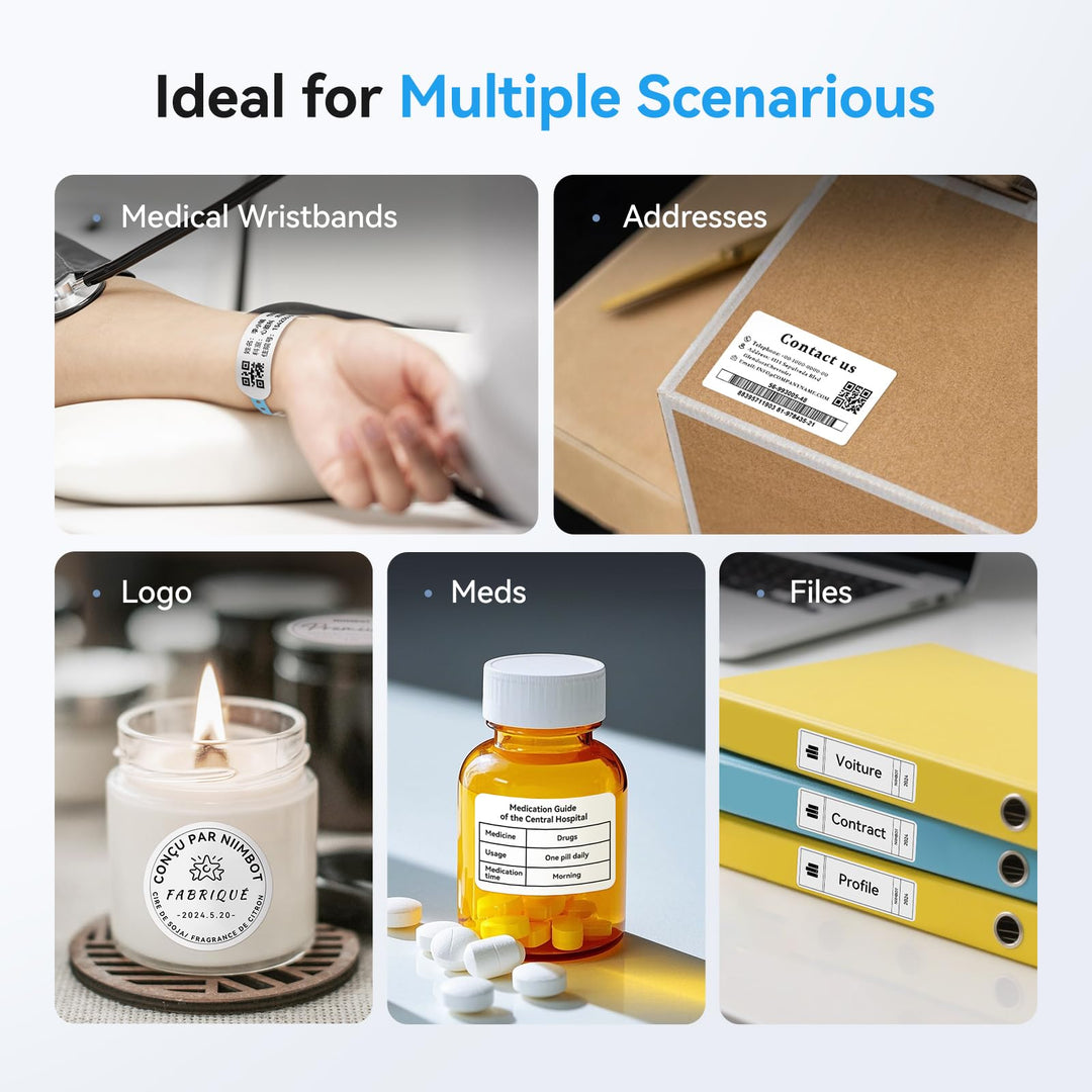 NIIMBOT K2 Desktop Thermal Label Printers 2 Inches Inkless Label Machine for iOS, Android, Laptop, Wireless Printer for Small Business