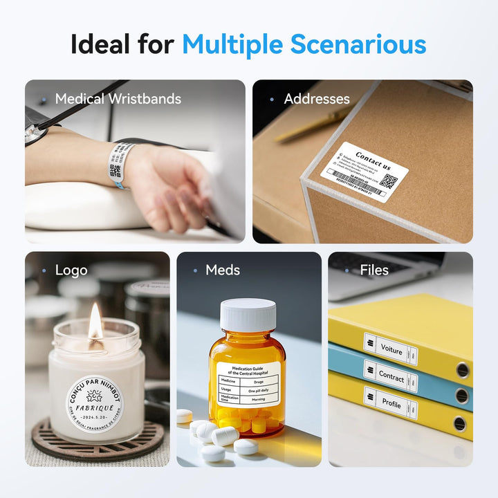 NIIMBOT K2 Desktop Thermal Label Printers 2 Inches Inkless Label Machine for iOS, Android, Laptop, Wireless Printer for Small Business