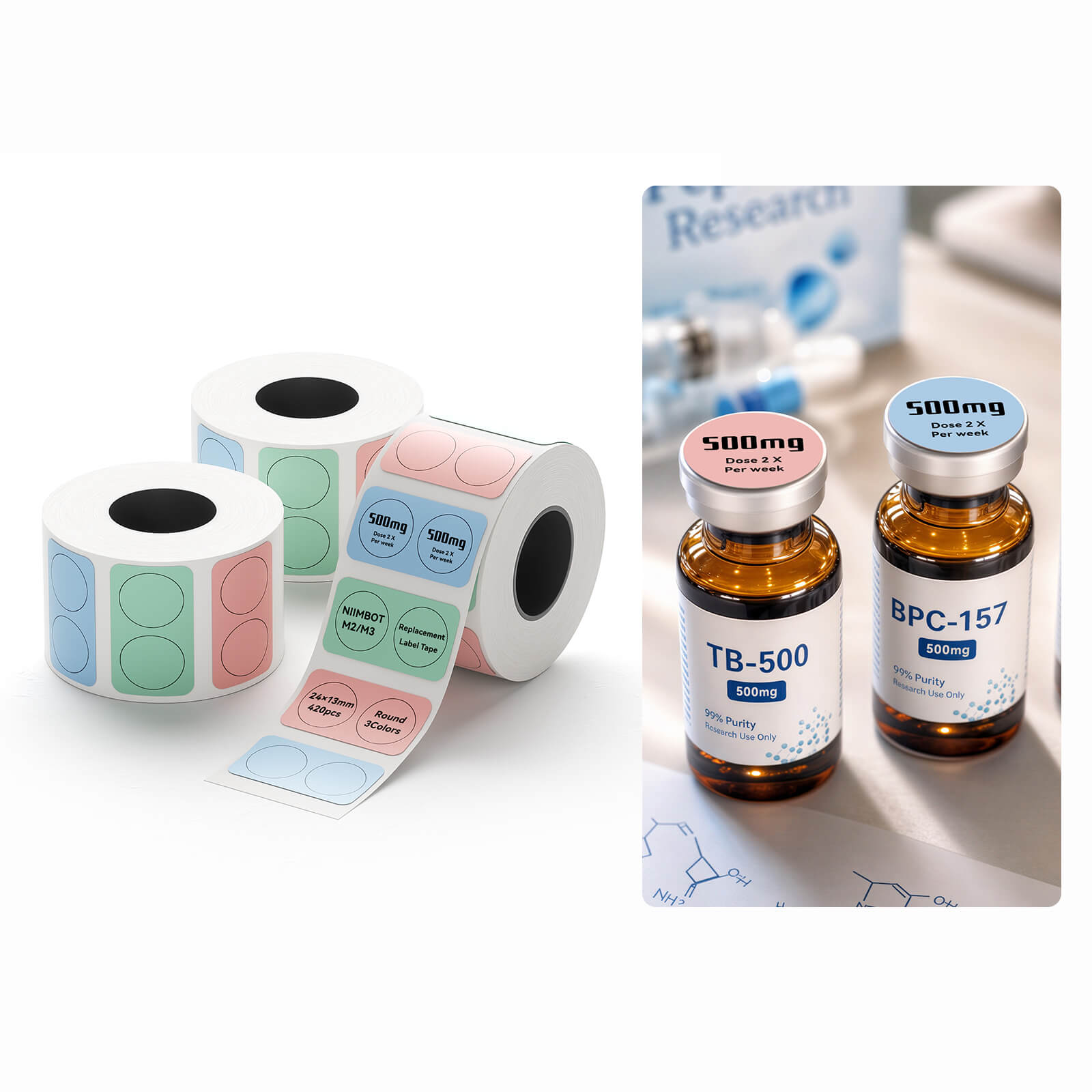 Thermal Transfer Label Printer Labels for NIIMBOT M2 —— NIIMBOT