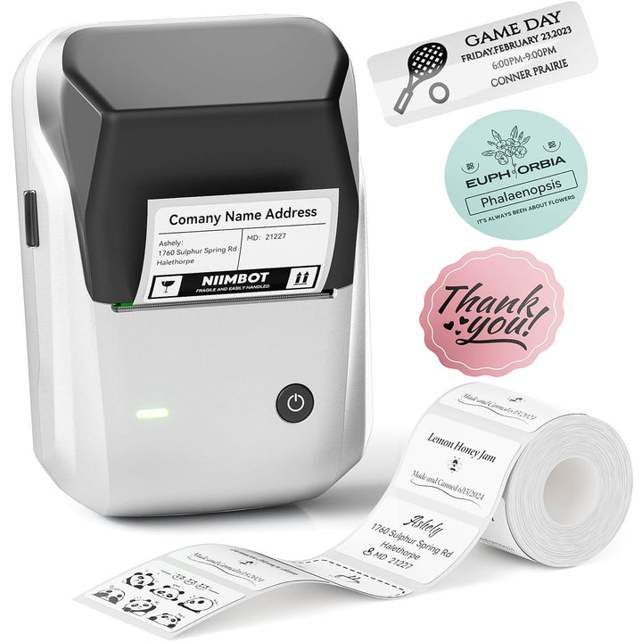 NIIMBOT B1 Inkless Thermal Label Printer silver