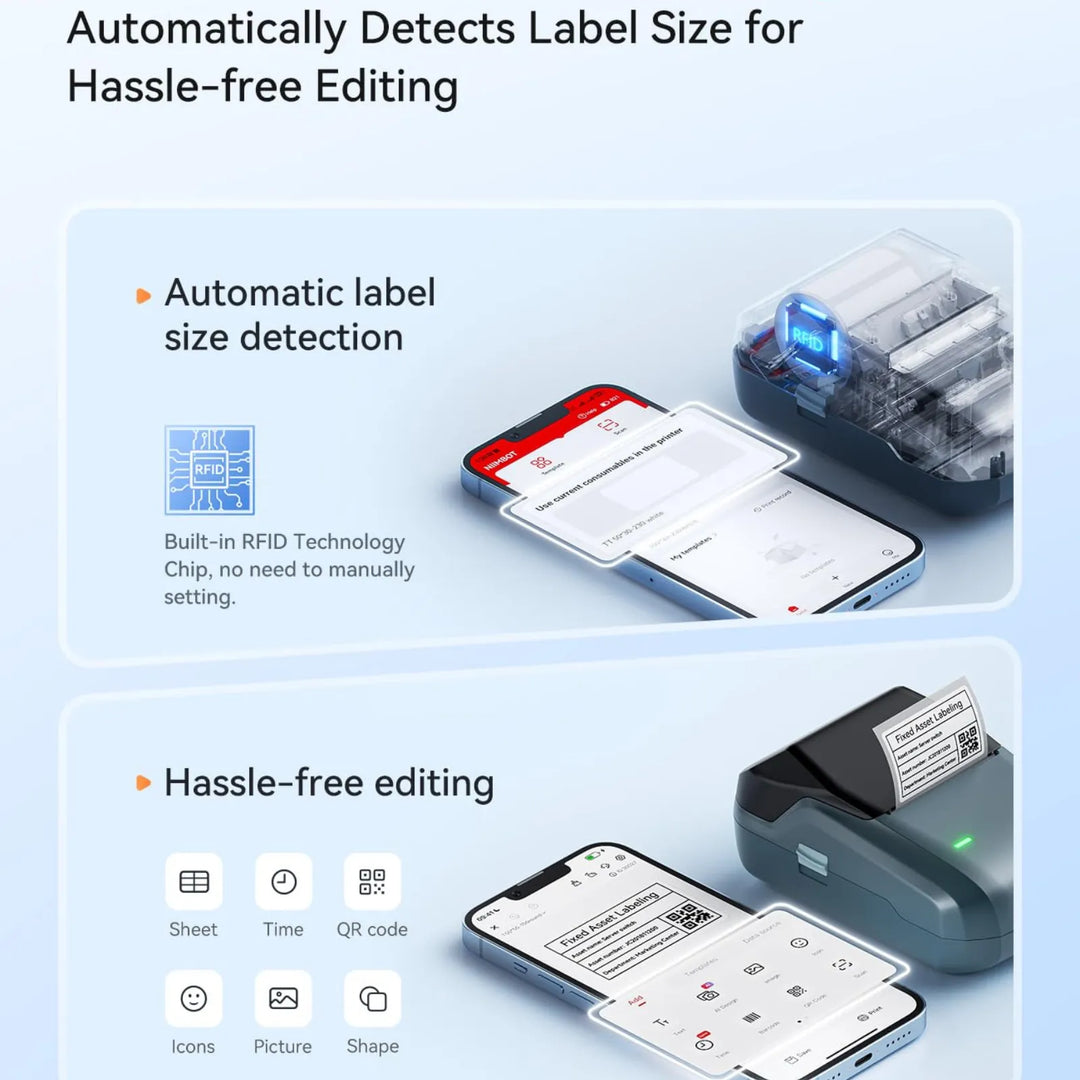 NIIMBOT B1 Multifunctional Office Label Printer