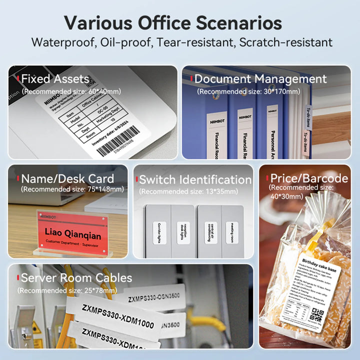 NIIMBOT B1 Multifunctional Office Label Printer
