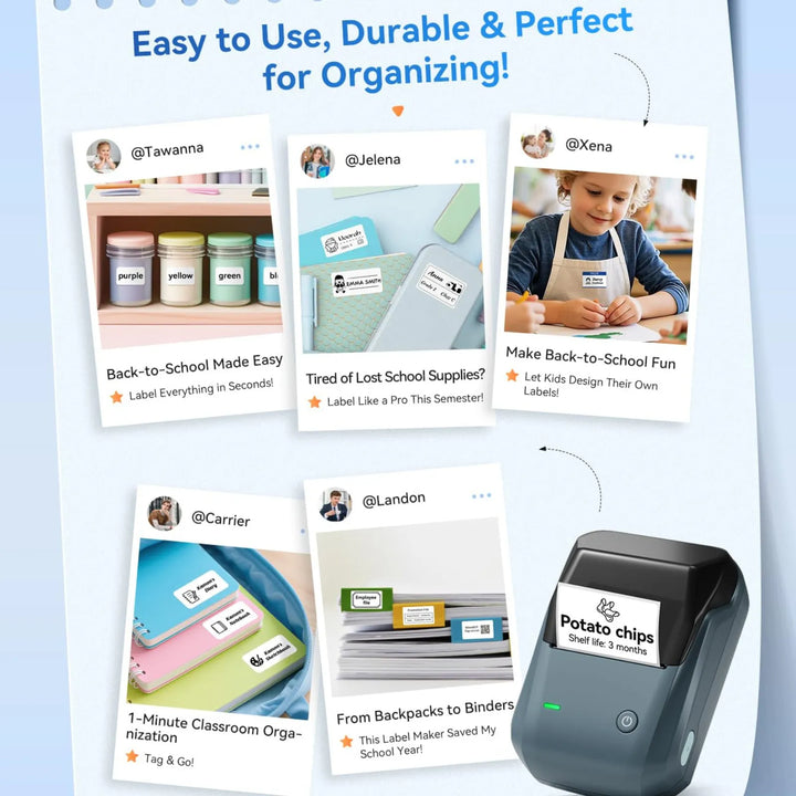 NIIMBOT B1 Multifunctional Office Label Printer