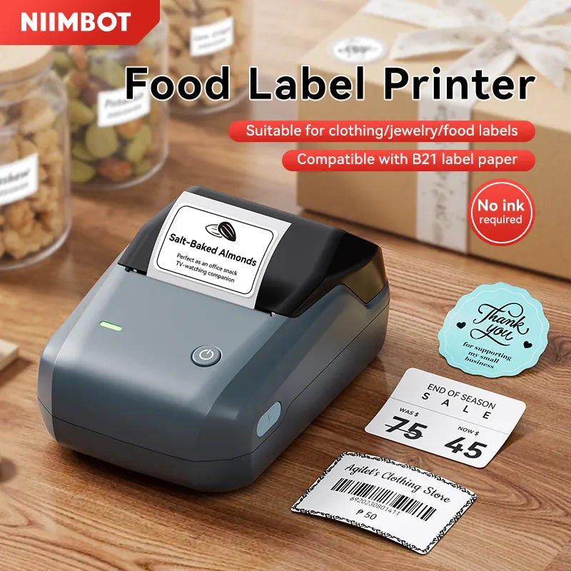 NIIMBOT B1 Thermal Food label printer