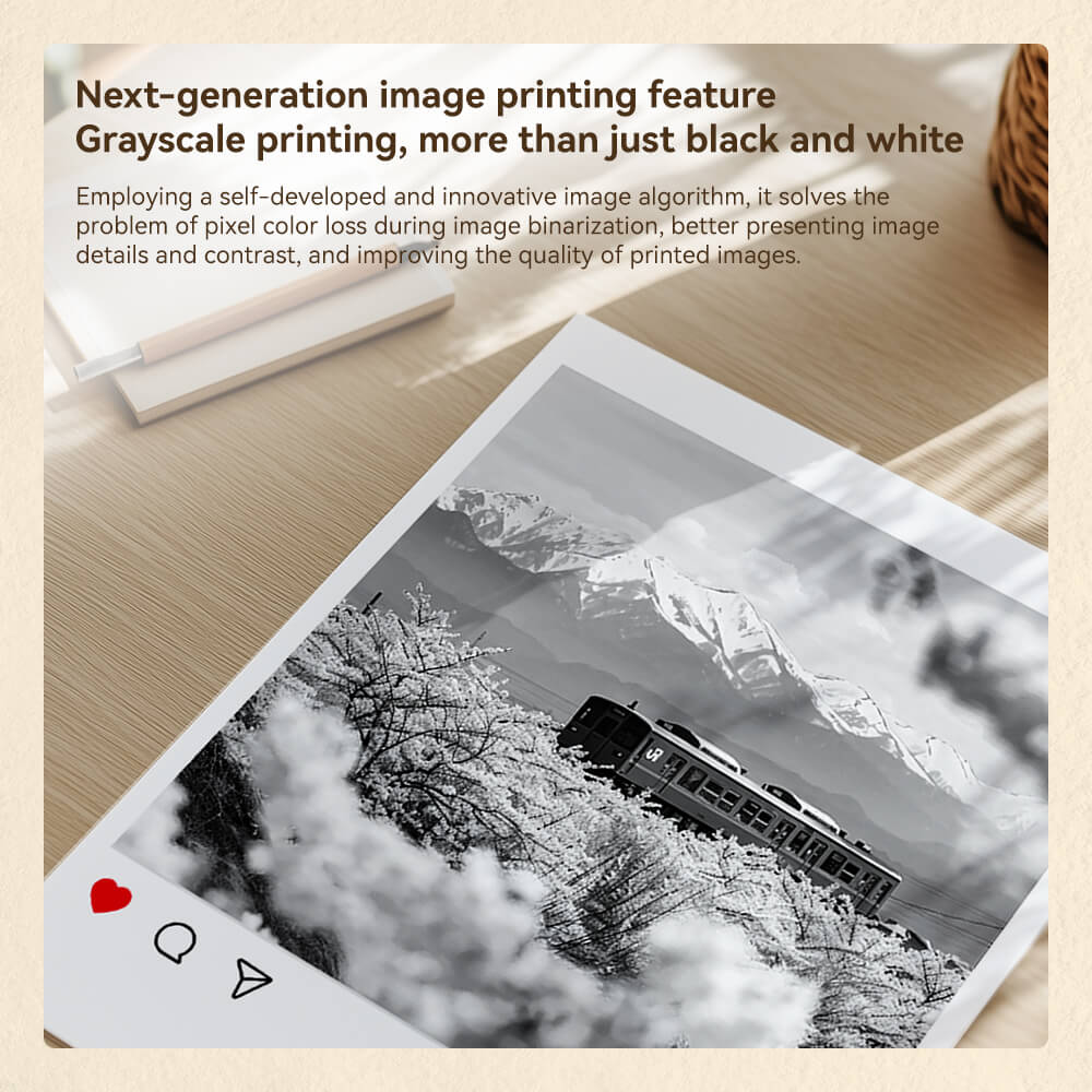 NIIMBOT B2 Pro Photo Maker Machine, 300 DPI High Definition, Portable Thermal Pohoto Printer with Fun APP for Photos, Scrapbook, Home