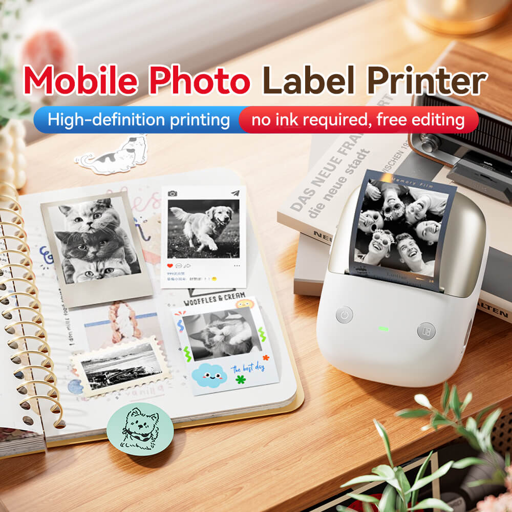 NIIMBOT B2 Pro Photo Maker Machine, 300 DPI High Definition, Portable Thermal Pohoto Printer with Fun APP for Photos, Scrapbook, Home