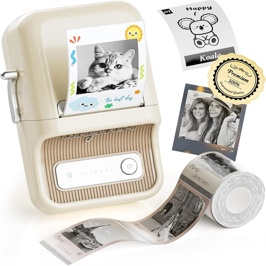 NIIMBOT B21 Pro 300dpi Label Printer, Photo Printer white